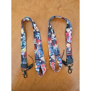 (X2) Best Classic Anime Full Metal Alchemist Brotherhood Lanyard & Metal Clip A